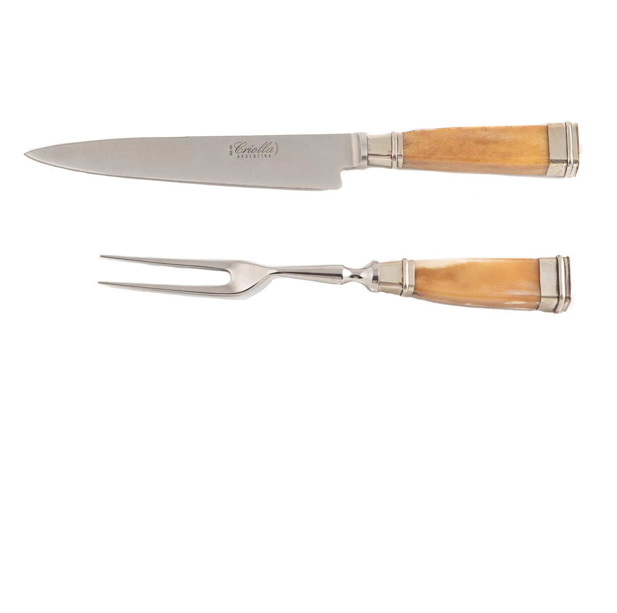 Yellow Angus Carving set
