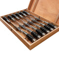 Galloneado Wooden cutlery set in wooden case