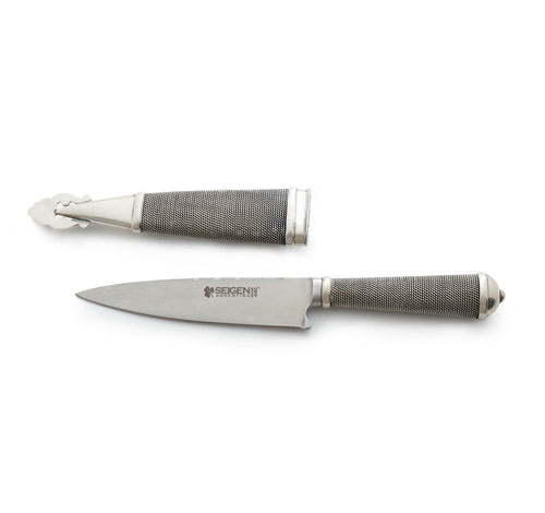 Handmade 900 silver wire knife with sheath