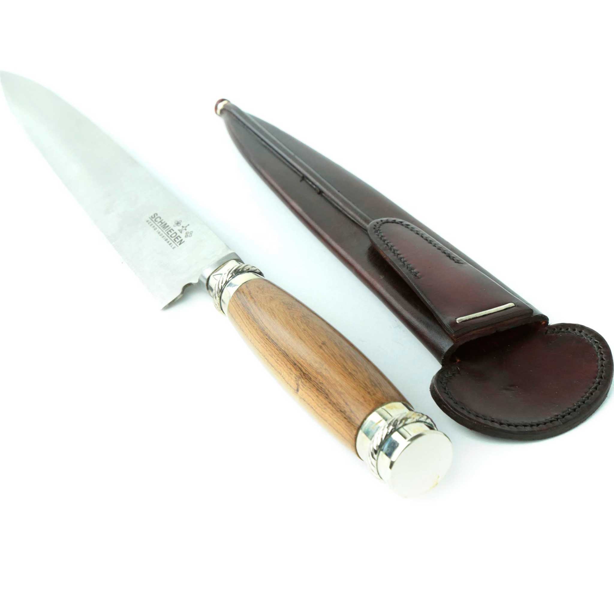 Rounded guayubirá wood hilt knife
