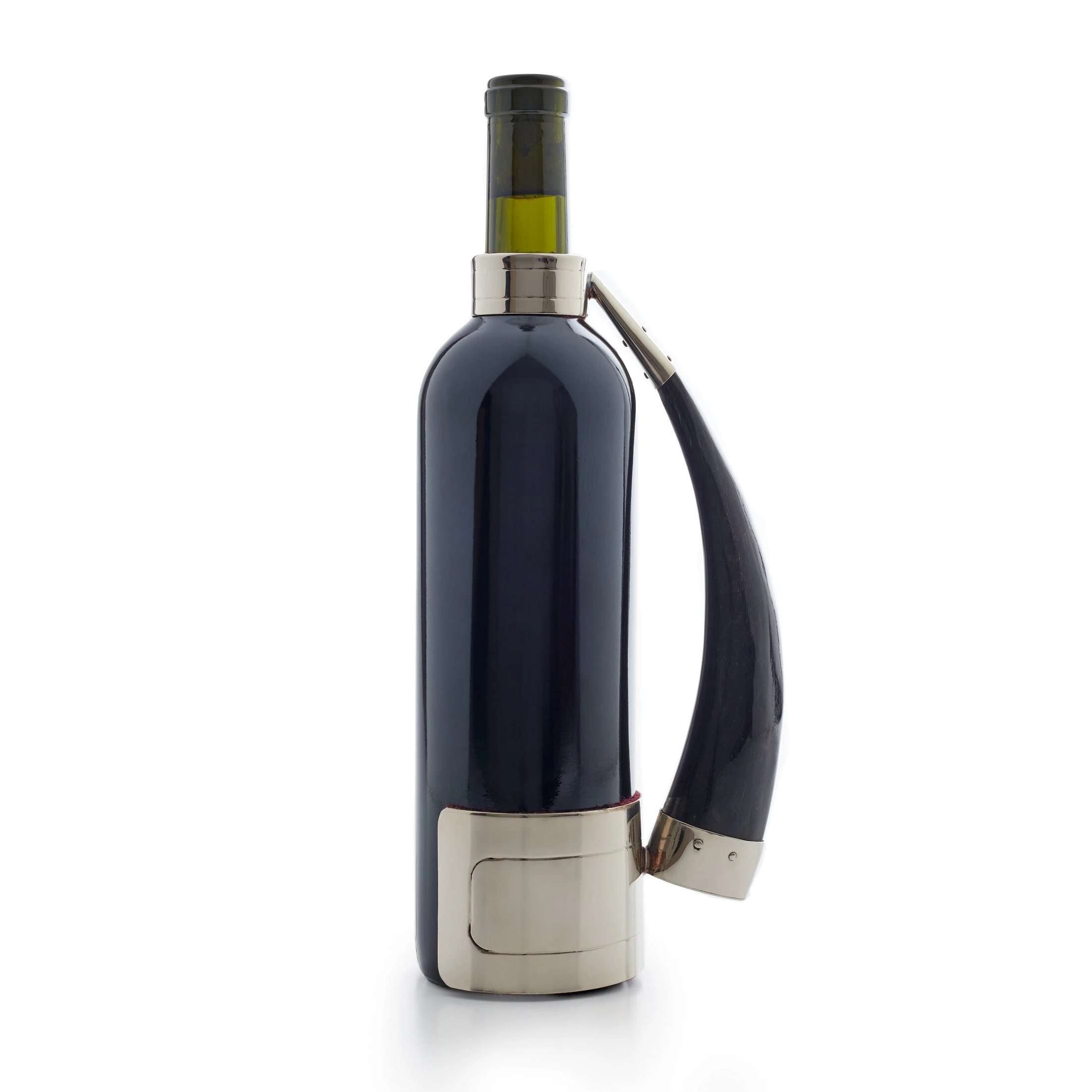 Wine holder with Mendoza goat horn handle